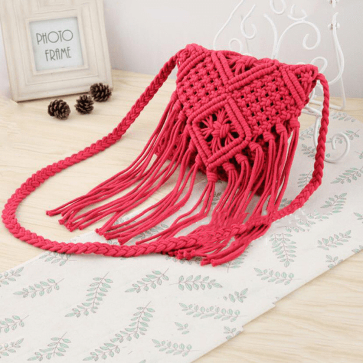 Pochette Crochet Rouge