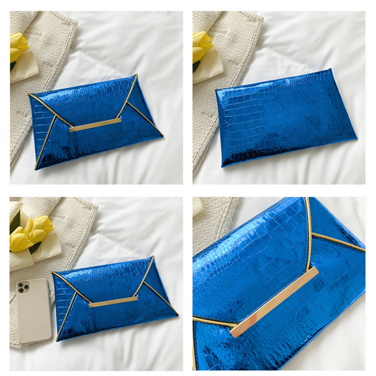 Pochette Croco Brillante