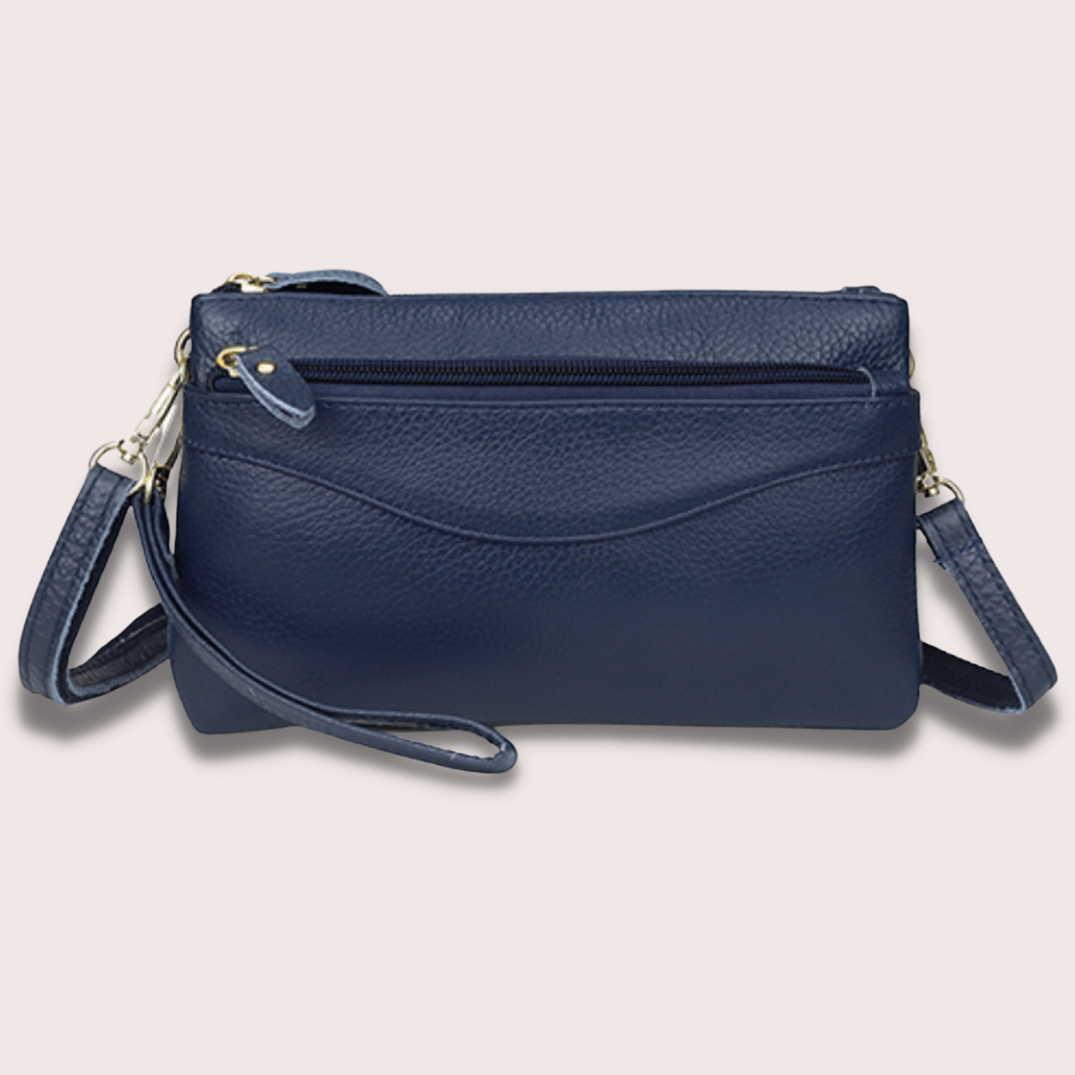 Pochette de Luxe en Cuir Bleu pour Femme