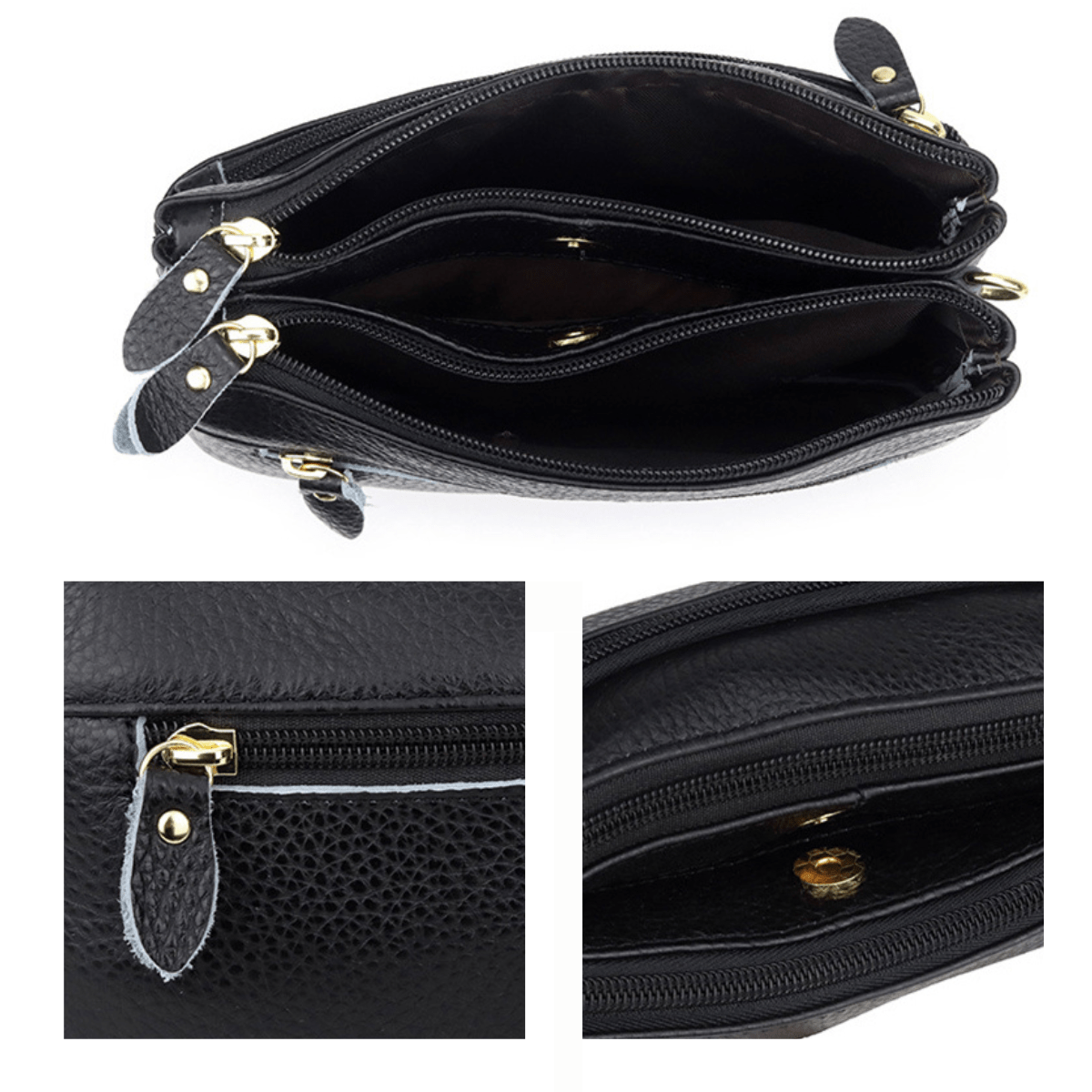 Pochette de Luxe en Cuir Bleu pour Femme