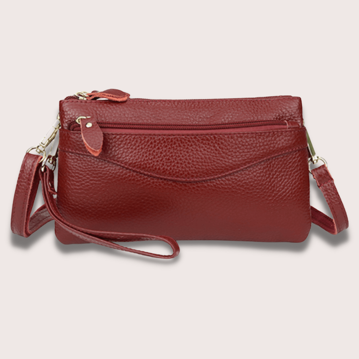 Pochette de Luxe en Cuir Rouge pour Femme