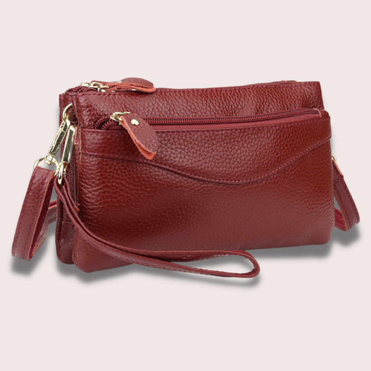 Pochette de Luxe en Cuir Rouge pour Femme