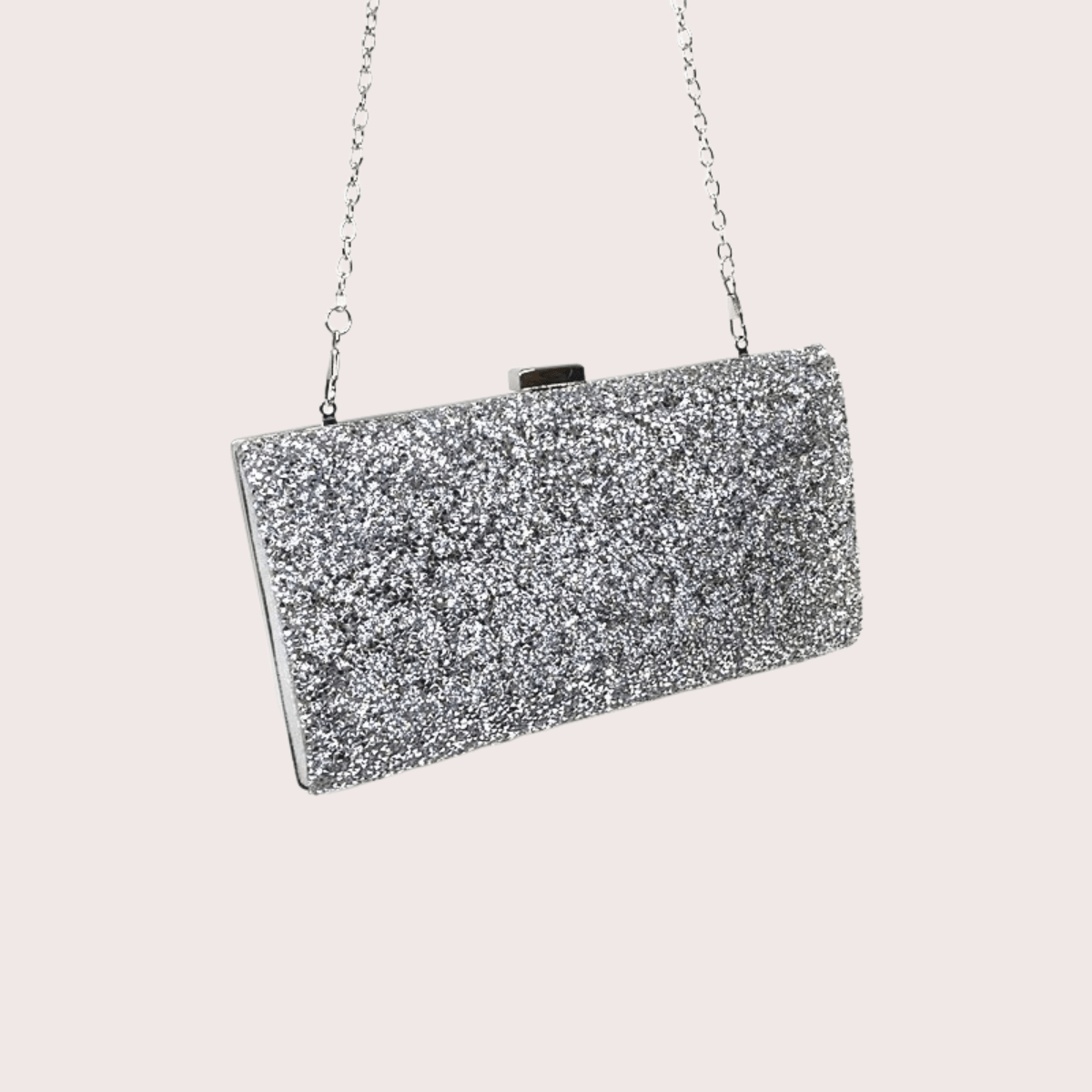 Pochette Grise Pailletée