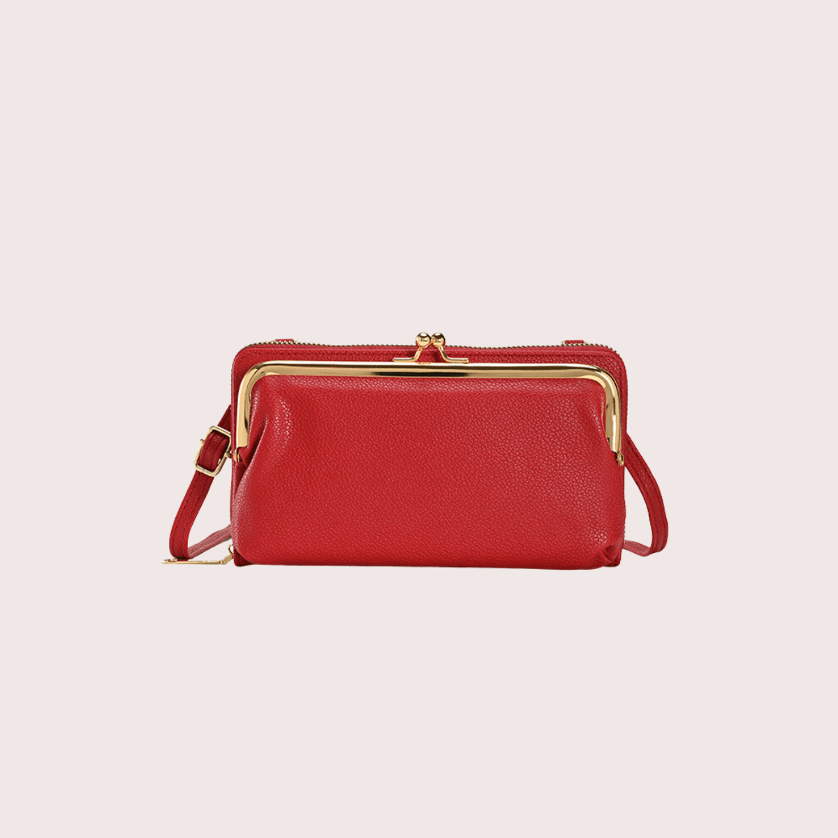 Pochette Telephone Portefeuille Rouge